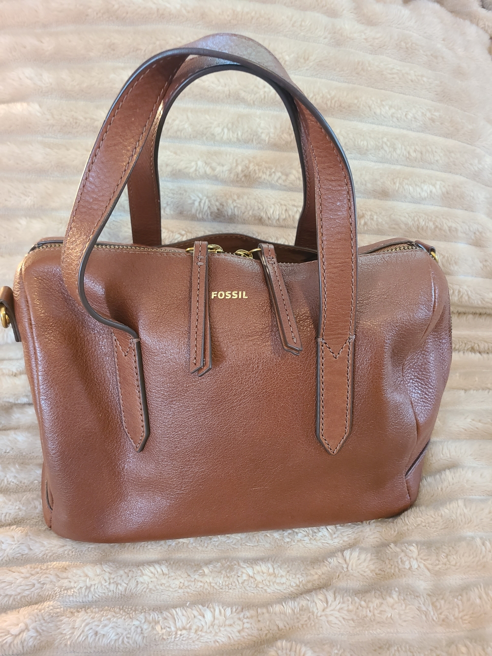 Authentic Fossil Sydney Satchel Bag Genuine Leather